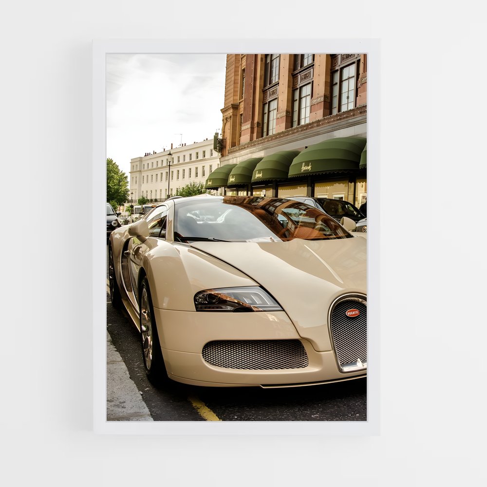 Poster Veyron en Ville – affiche Bugatti (vue 3)